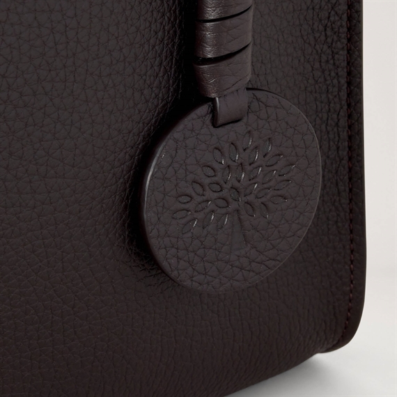 Mulberry Mini Soft Tote Ebony Heavy Grain